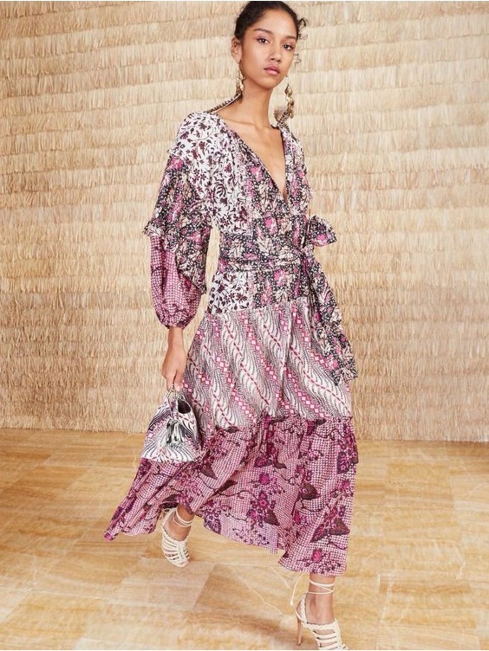 Ulla Johnson Imari Maxi Dress in Fuchsia